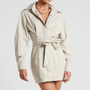 Showpo long sleeve shirt dress